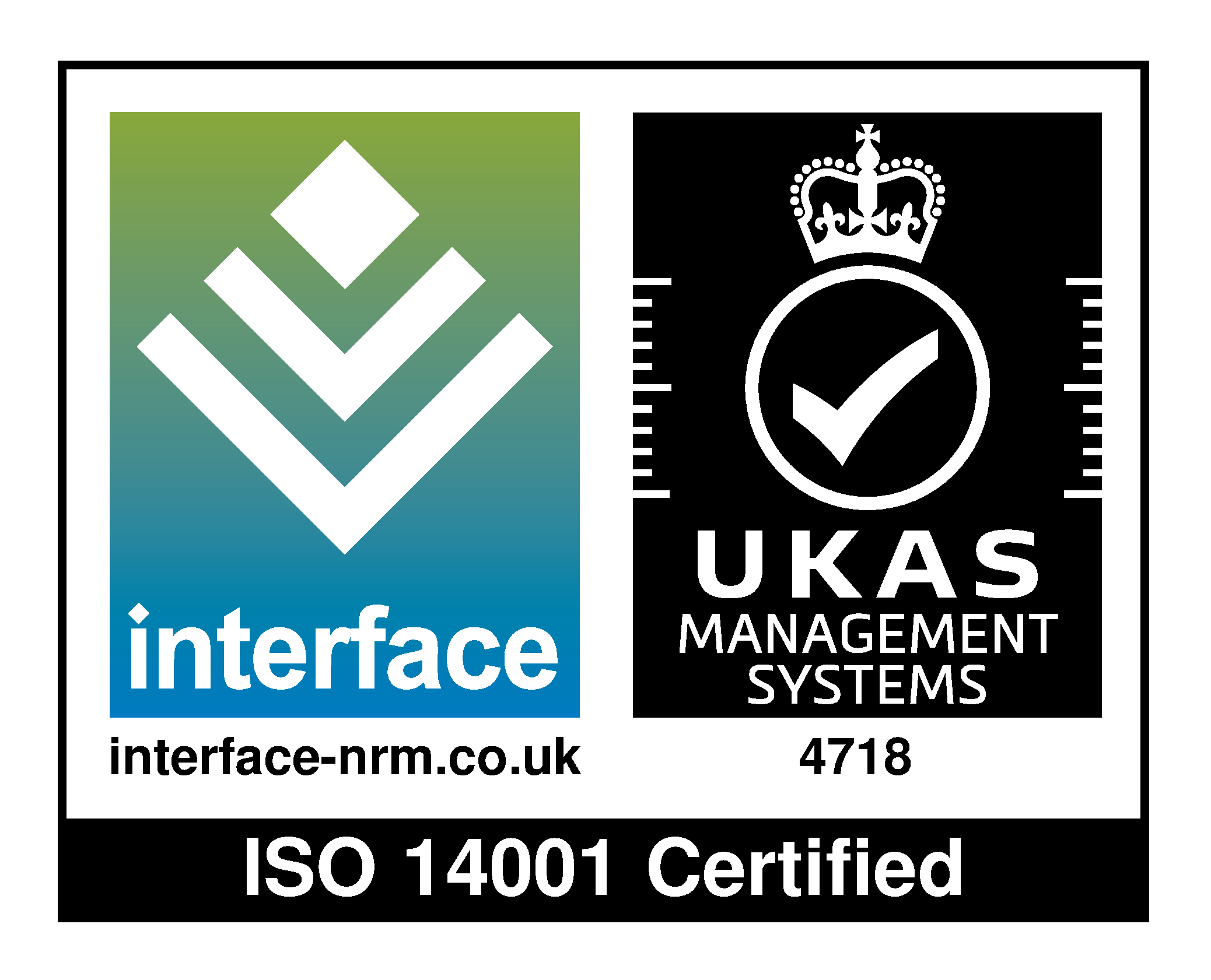 Interface UKAS ISO 14001 Certified