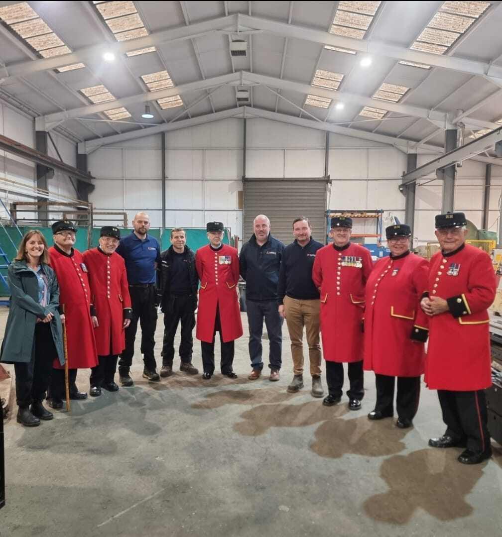 Therser UK Gives the Chelsea Pensioners a tour of the Stoke Pottery Industry