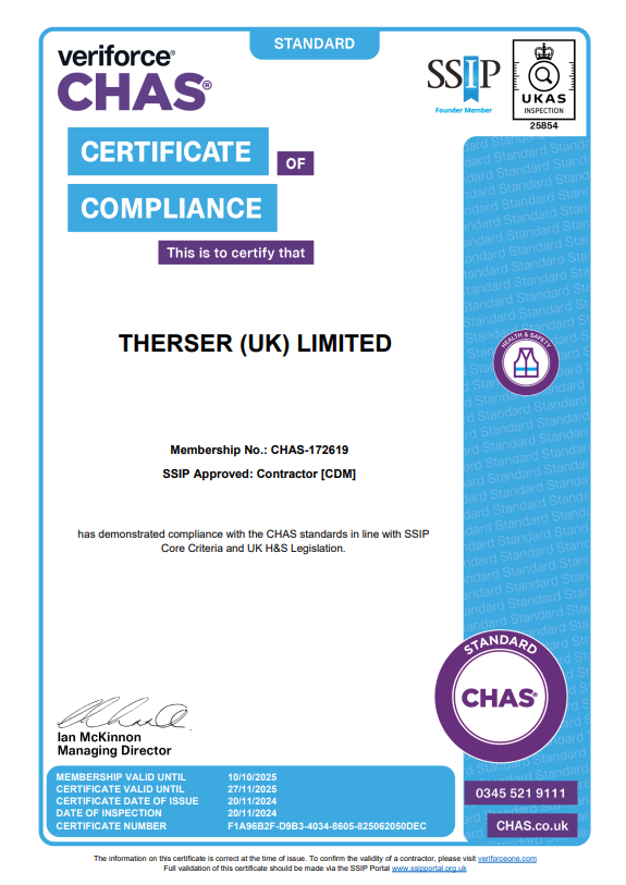 Well Done Therser UK CHAS Approved